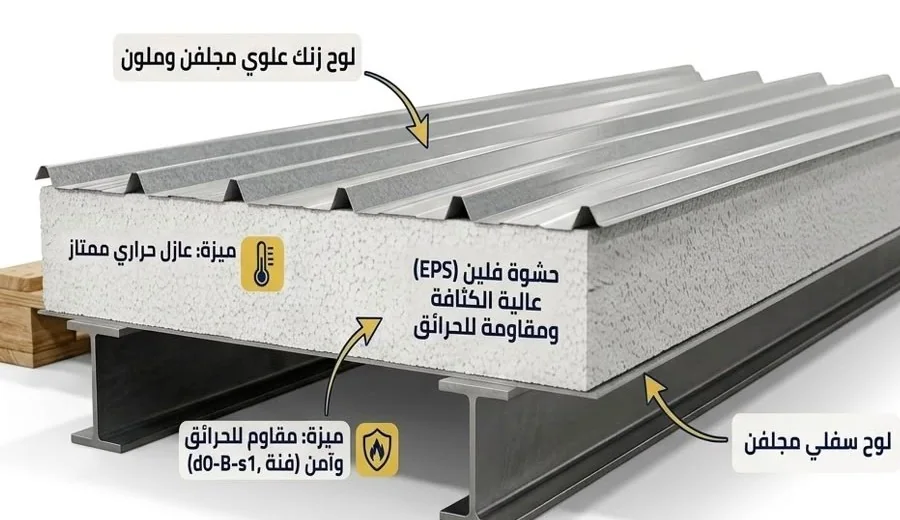 ساندوتش بانل EPS فلين - صورة 3